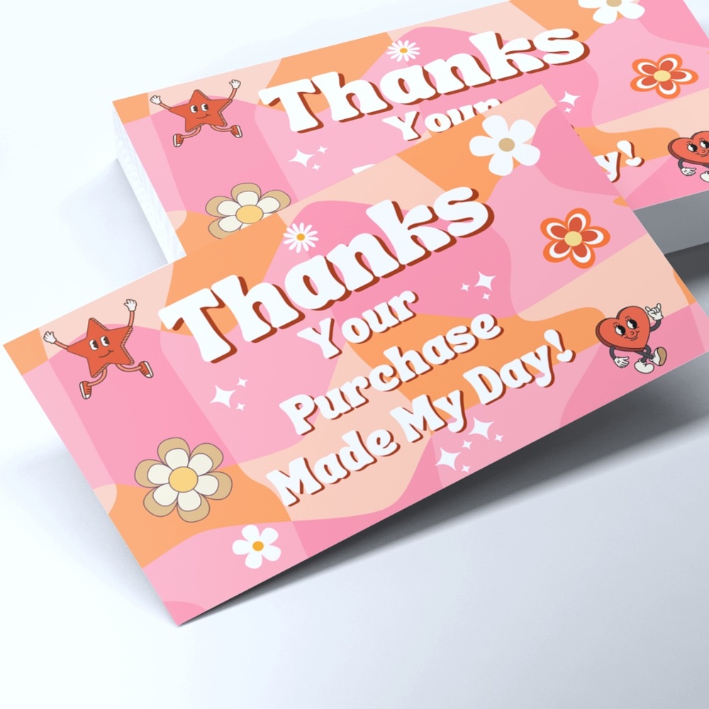2" x 3.5" Thank You Cards For Small Businesses - Show Your Customers You Care